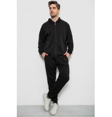 Спортивный костюм мужской утепленный, цвет черный, 244R9104