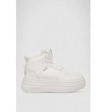 Кросівки жіночі зимові на хутрі, колір білий, 248RAM09