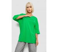 Футболка жіноча з принтом, колір зелений, 244R2020