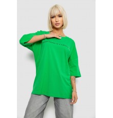 Футболка жіноча з принтом, колір зелений, 244R2020