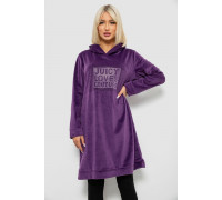 Туника женская однотонная велюровая, цвет фиолетовый, 257R338