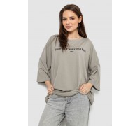 Футболка женская с принтом, цвет серый, 244R3014