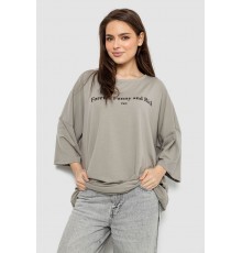 Футболка жіноча з принтом, колір сірий, 244R3014