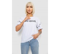 Футболка женская с принтом, цвет белый, 244R2351
