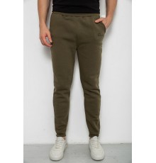 Спорт чоловічі штани на флісі, колір зелений, 238R56910