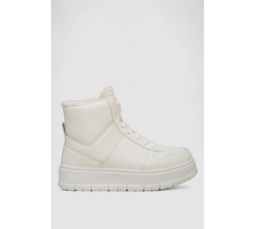 Кросівки жіночі зимові на хутрі, колір білий, 248RMB07