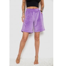 Шорти жіночі велюрові, колір бузковий, 238R106