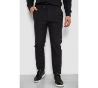 Брюки мужские классические однотонные, цвет черный, 157RU06-005