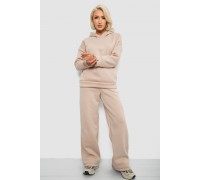 Спортивный костюм женский на флисе, цвет бежевый, 257R87