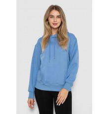 Худі жіночий на флісі, колір джинс, 242R053