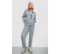 Спортивний костюм жіночий на флісі, колір світло-сірий, 257R86