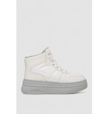 Кросівки жіночі зимові на хутрі, колір біло-сірий, 248RAM015