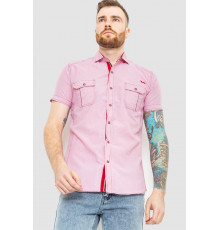 Рубашка мужская в полоску, цвет розовый, 186R1429