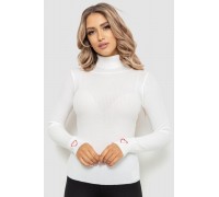 Гольф жіночий в рубчик, колір білий, 204R051