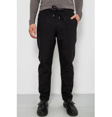 Штаны мужские классические однотонные, цвет черный, 157RU02-005