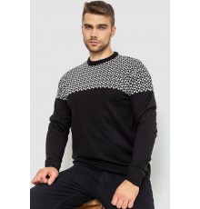 Светр чоловічий, колір чорно-білий, 161R898