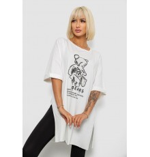 Футболка жіноча з принтом, колір молочний, 244R2018