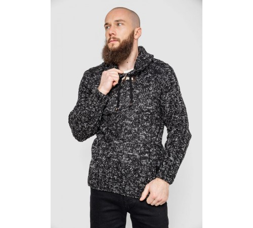 Свитер мужской, цвет черно-серый, 214R10303