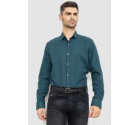 Рубашка мужская в клеку байковая, цвет зелено-синий, 214R99-33-022