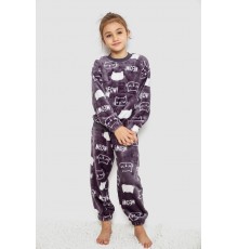 Пижама детская плюшевая унисекс, цвет серо-белый, 102R1538