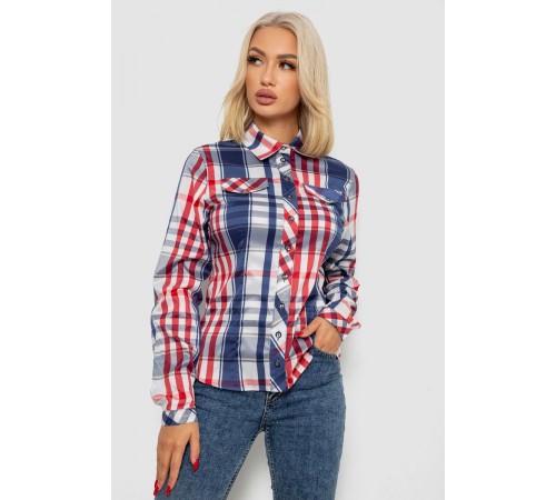 Сорочка жіноча в смужку, колір синій, 230R064-2