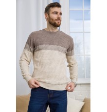 Свитер мужской, цвет бежево-молочный, 161R677