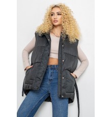 Жилет жіночий з капюшоном, колір темно-зелений, 207R2016