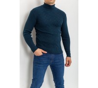 Свитер-гольф мужской, цвет джинс, 161R892