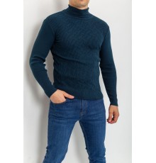 Свитер-гольф мужской, цвет джинс, 161R892