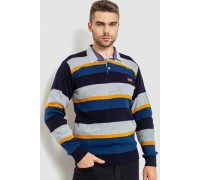 Свитер-обманка мужской, цвет серо-синий, 161R901