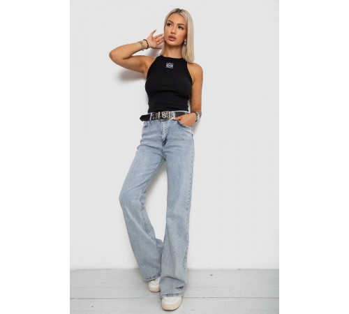 Джинси жіночі стрейчові, колір блакитний, 244R00643
