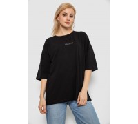 Футболка женская с принтом, цвет черный, 244R2021-5