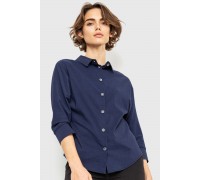 Блуза класична, колір темно-синій, 230R100-1