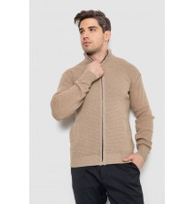 Кофта мужская на молнии с карманами, цвет бежевый, 161R1053