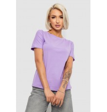 Футболка жіноча однотонна, колір бузковий, 204R3333