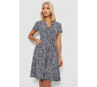 Сукня софт з принтом, колір чорний, 230R0032-4