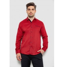 Рубашка мужская с принтом, цвет красный, 214R7166