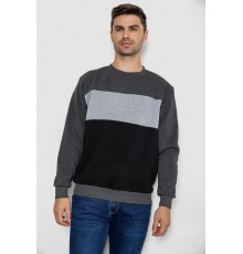 Батник мужской на флисе, цвет темно-серый, 244R2349