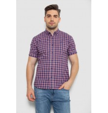 Рубашка мужская в клетку, цвет синий, 214R2445-6