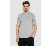 Футболка мужская однотонная базовая, цвет светло-серый, 244R2408