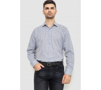 Рубашка мужская в клетку байковая, цвет серо-белый, 214R39-33-007