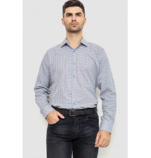 Рубашка мужская в клетку байковая, цвет серо-белый, 214R39-33-007