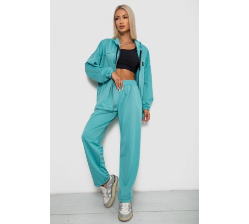 Спортивний костюм жіночий, колір бірюзовий, 238R114-2