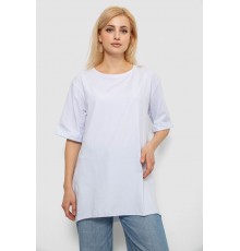 Футболка жіноча однотонна, колір білий, 244R2024-5