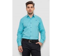 Рубашка мужская с принтом, цвет бирюзовый, 214R7401