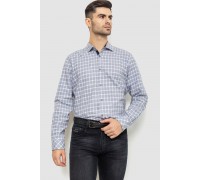 Рубашка мужская в клетку, цвет серо-белый, 214R113-35-193