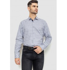 Рубашка мужская в клетку, цвет серо-белый, 214R113-35-193