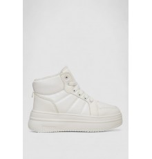 Кросівки жіночі зимові на хутрі, колір білий, 248RAM013