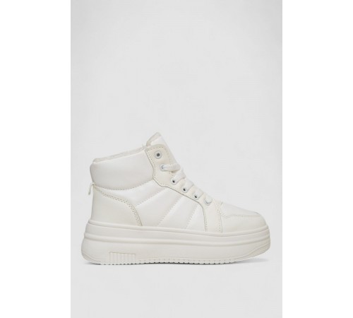 Кросівки жіночі зимові на хутрі, колір білий, 248RAM013