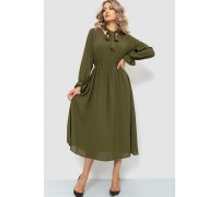 Платье нарядное, цвет хаки, 204R601